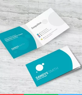 Folded Business Card by EUC Printing